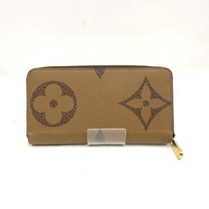 Louis Vuitton Giant Monogram Reverse Zippy Wallet Zipper Long Brown